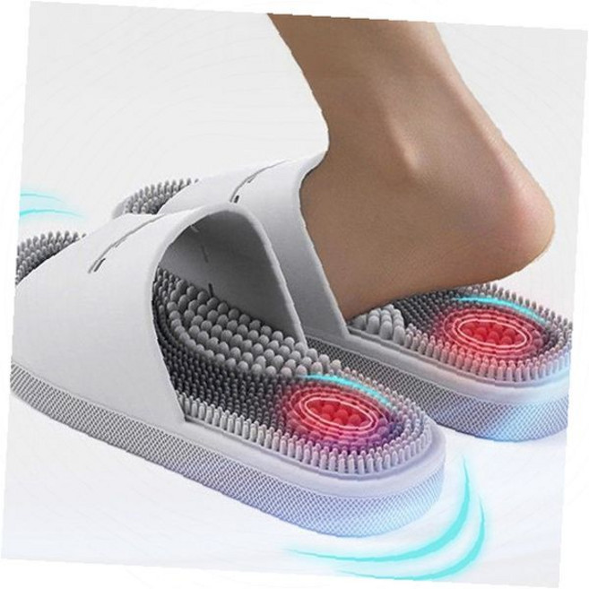 실리콘 돌기 지압 슬리퍼 실내화 발바닥 자극 혈액순환 족저근막 마사지 사무실