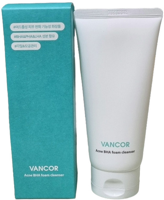 최신제조 닥터 아크네 바하 폼클렌저 I 반코르 바하 bha 폼클렌저 병풀추출물 함유 저자극 약산성 폼클렌저, 120ml, 2박스