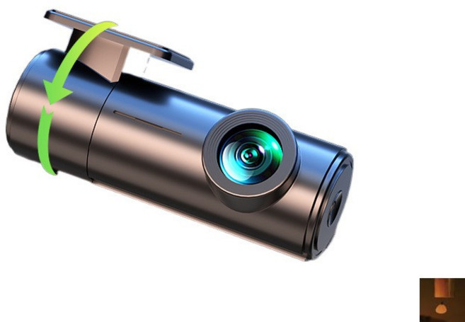 AIRASI 브레이크블랙박스 급발진 촬영 페달 풋브레이크 360도 촬영, 단렌즈, USB+32G 카드