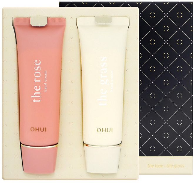 오휘 핸드크림 2종 홀리데이 기획 세트 (50ml+50ml), 1개, 더 로즈+더 그라스