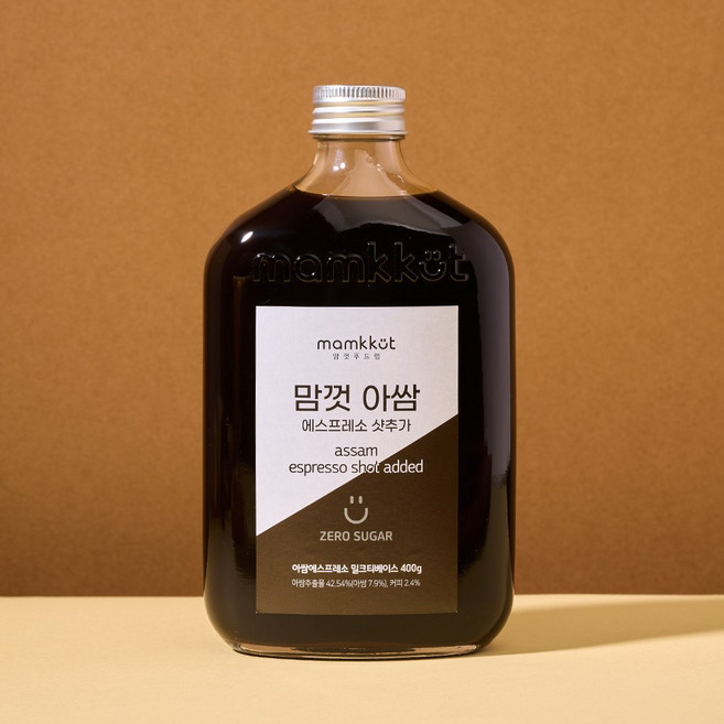 맘껏푸드랩 제로슈가 아쌈에스프레소 밀크티 베이스 400g