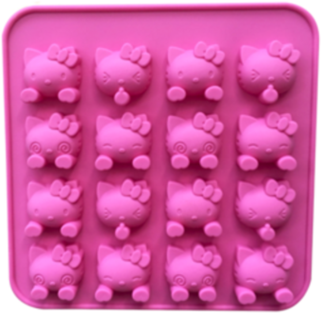 [드그라쎄] 실리콘몰드 모음 A, 67. 미니 키티 표정 (16구)