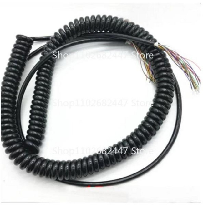 밀링머신 선반 핸들 휠 용수철 나선형 케이블 코일 케이블 CNC 인코더 수동 펄스 발생기 MPG용 도매 12 15 16 17 18 19 21 코어, 5) 18cores stretch 4-5m, 5) 18cores stretch 4-5m