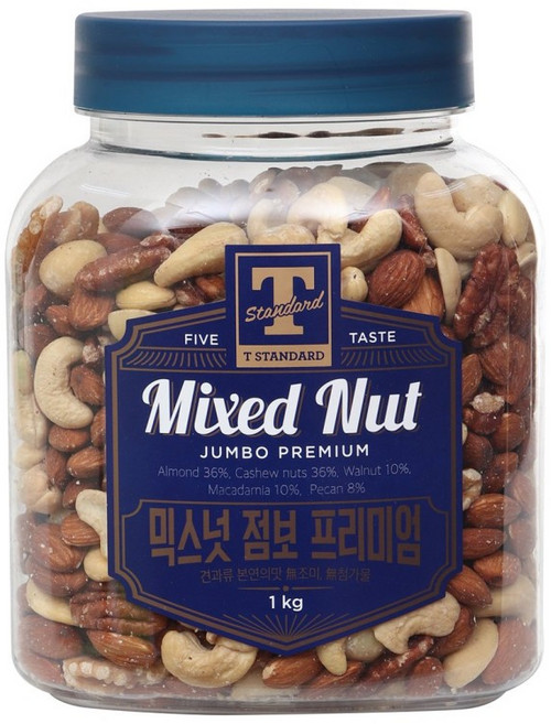 T STANDARD 믹스넛 점보프리미엄, 1kg, 1개
