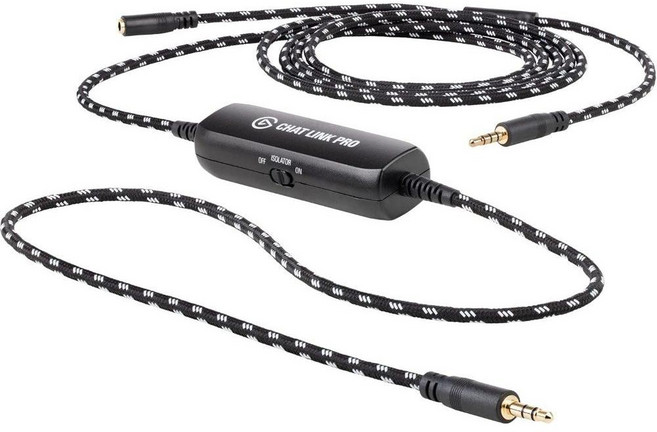 Elgato Chat Link Pro - 오디오 어댑터 PS5 PS4 Nintendo Switch 음성 채팅 캡처 게임 플레이 사운드 Extra Long Cable