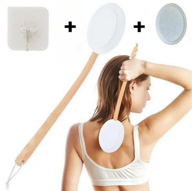 등 로션 바르기 세트 셀프 브러쉬 혼자서 태닝 오일 등드름 연고, 1개