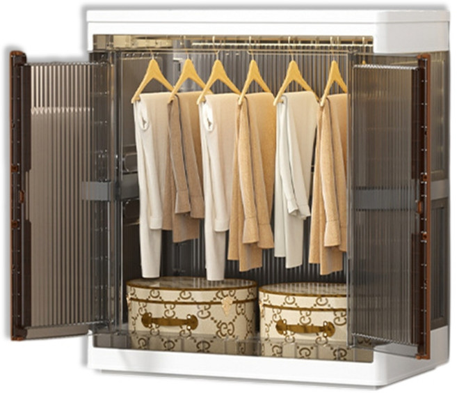 居家cheaper 64cm可堆疊雙開衣櫥, 衣櫥櫃1入