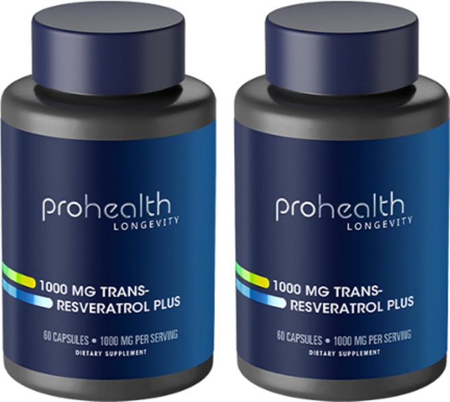 프로헬스 고함량 트랜스 레스베라트롤 1000mg 고순도 60캡슐 2병, 60정, 2개