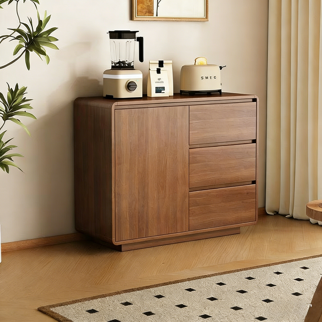 수납장 거실 선반 원목 수납장 앤티크 장식장, wood color