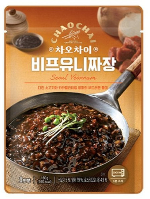 차오차이 비프유니짜장 180g x 3개