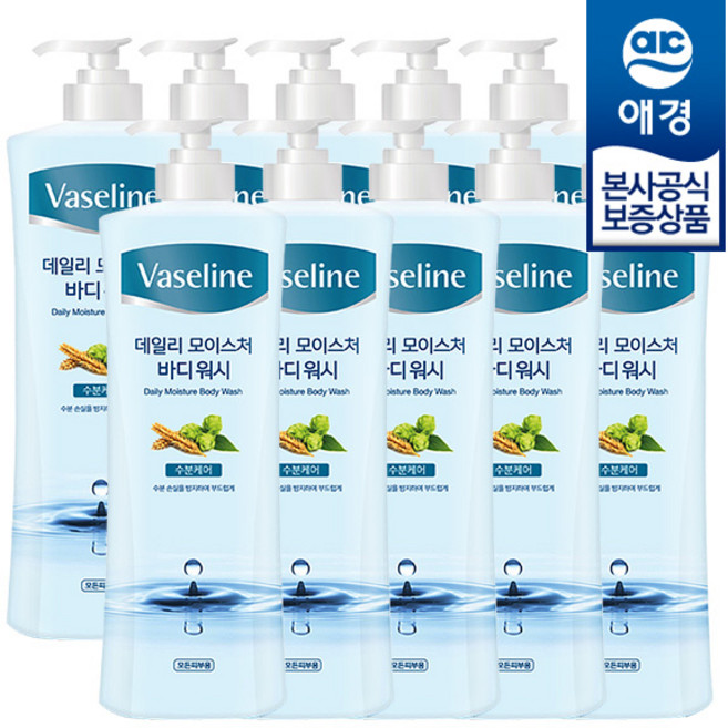 바세린 데일리 모이스처 바디워시, 800ml, 10개