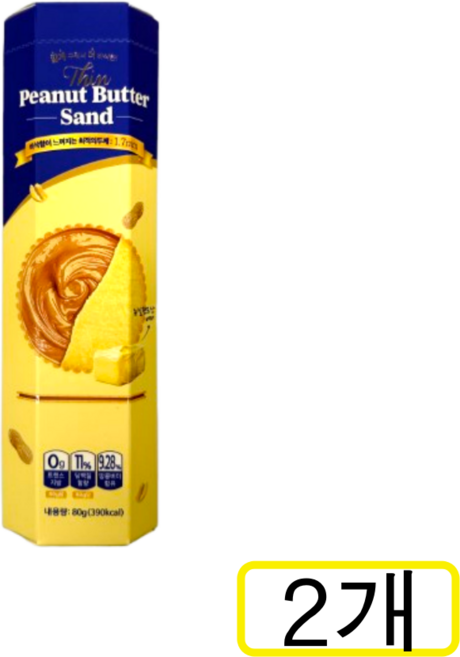 씬 피넛버터샌드, 2개, 80g
