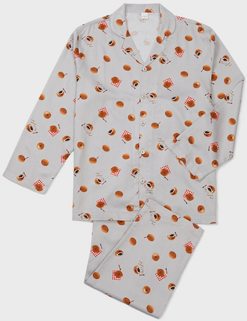 스위트번 가을 겨울 이브니에 남자 남성 잠옷 면 레이온 파자마 잠 옷