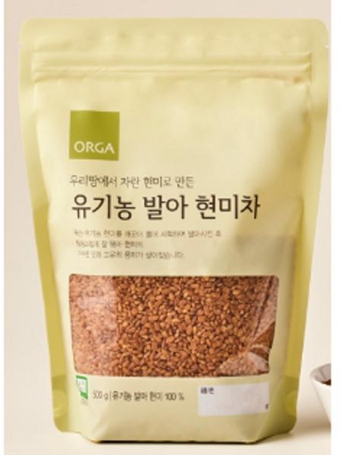 ORGA 유기농 발아 현미차, 500g, 7개
