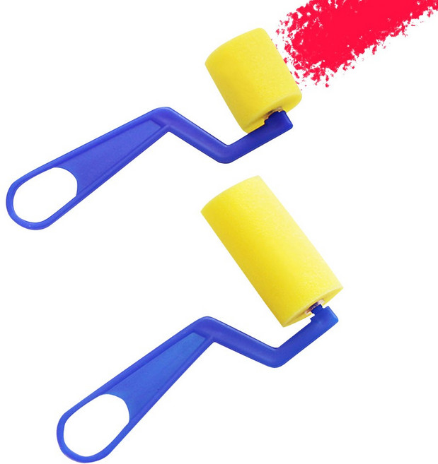 스펀지 도장 롤러 세트 (롤러2개입), 단품