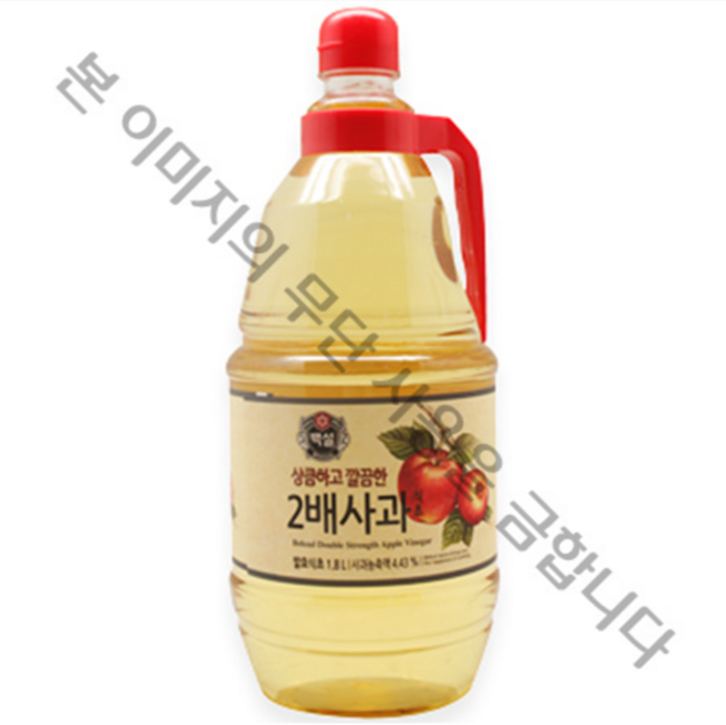 백설 2배 사과식초, 1.8L, 1개