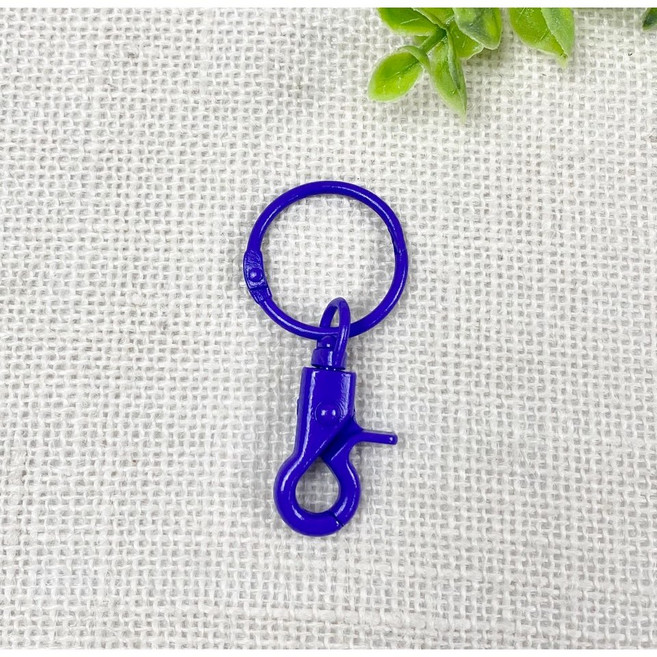 헤세드 고급)컬러 키링 키홀더고리 열쇠고리 랍스터키링 (1개), 남보라, 1개