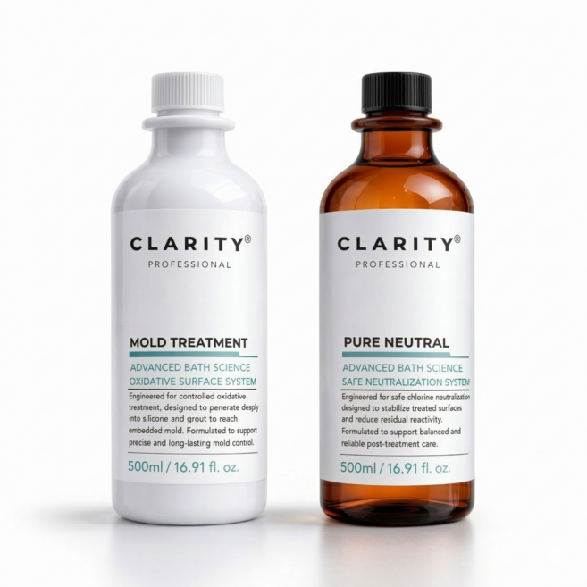 클래리티 프리미엄 욕실케어 2종세트 곰팡이제거제 친환경 락스 냄새 제거 탈취 랜덤붓, 1개