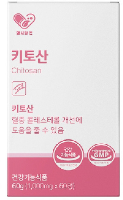 키토산 1000mg x 60정 키토산1200mg함유, 1개