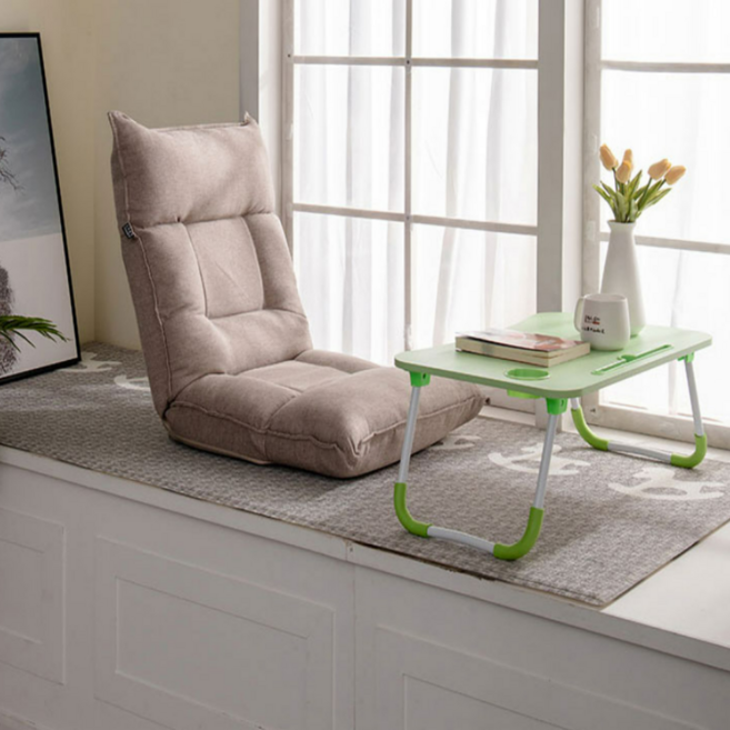 만화카페 1인쇼파 원룸 좌식소파 뒤로젖혀지는 리클라이너쿠션의자, E모던스퀘어체어 블루