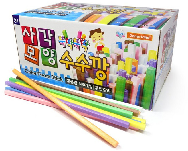 도너랜드수수깡-사각모양 300입(벌크), 1개, 혼합