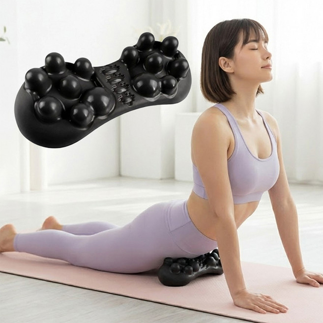 에클라 머리부터발끝까지 전신 지압 근막이완 밸런스 마사지기, 블랙, 1개