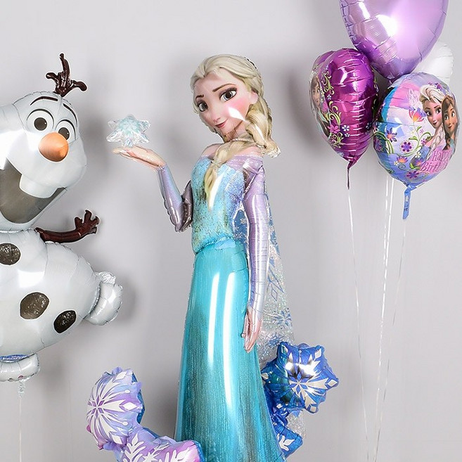 제이벌룬 겨울왕국 캐릭터 은박풍선, 에어워커은박 엘사 144cm [공기주입전용]