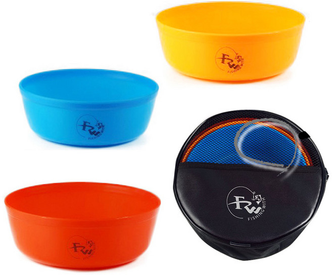 피싱위드 떡밥그릇 세트 (떡밥통), 1개, 블루/레드/오렌지