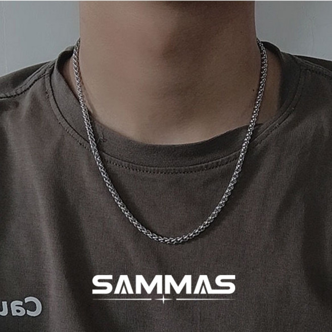 SAMMAS 回饋買一贈一 龍骨錬 鈦鋼項錬 健身 項鏈 粗項錬 316醫療鋼 最高品質 專櫃正品 歐美項錬 古巴項錬