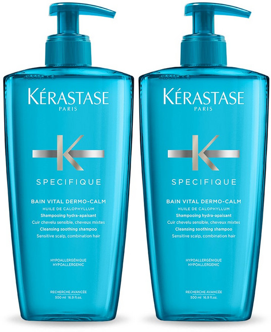 [민감두피용 진정샴푸] kerastase 케라스타즈 방 비탈 듀오 500ml+500ml, 500ml