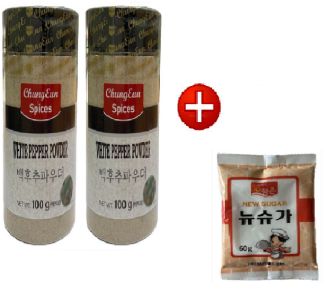 [청은] 백후추파우더(통) 100g*2 구매시 뉴슈가 60g 증정, 2개, 100g