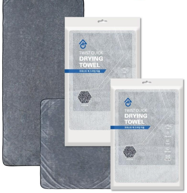 생활플러스 트위스트 퀵 드라잉 타올 특대형, 1개, 특대형1매