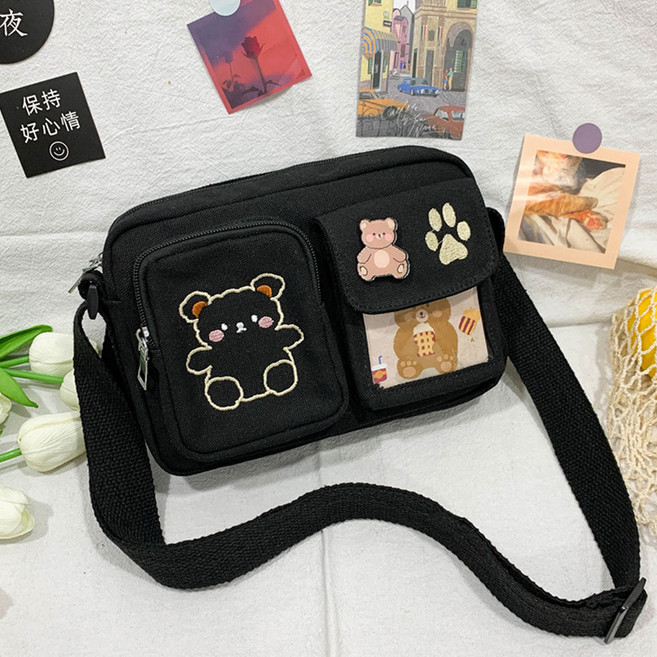 제너럴케이 초등 핸드폰백 크로스백 곰돌이 어린이 메신저 핸드폰가방