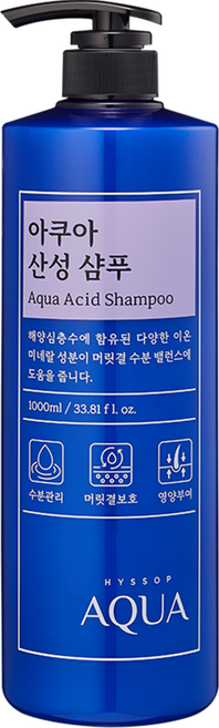 히솝 아쿠아 산성 샴푸 시트러스 플로랄 스위트향, 1L, 1개