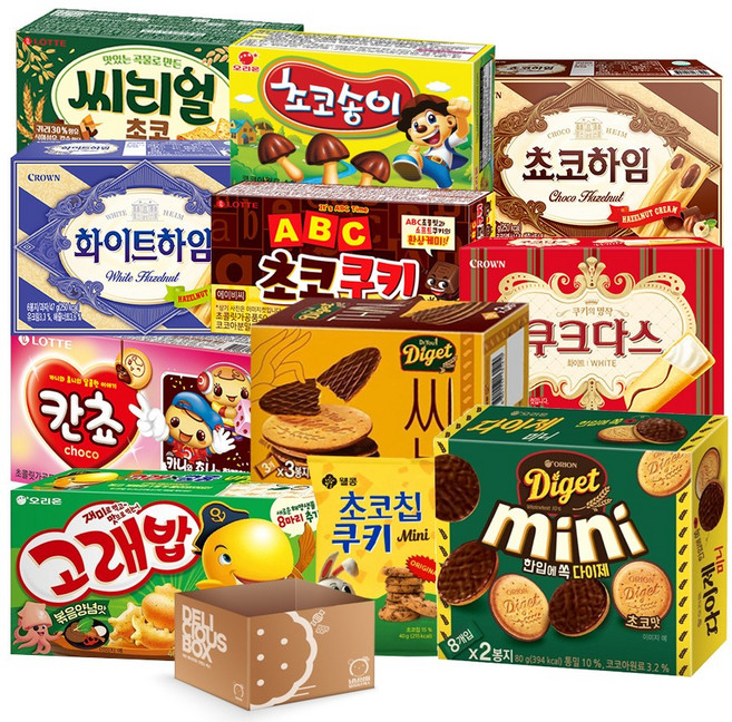 맛있는 미니 과자 간식 선물 세트 11종 구성, 1세트