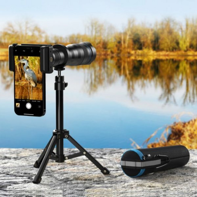 고배율 단망경 망원경 binoculars APEXEL-36X 단안 장거리 전화 망원 렌즈 스마트폰 조류 관찰 캠핑 여행152972, [01] 36X Monocular, 36X Monocular