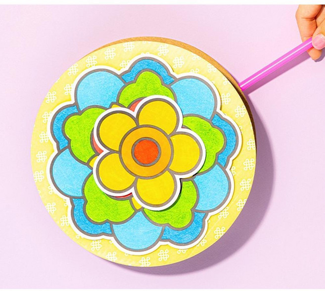 DIY 굴렁쇠 만들기 그림 꾸미기 키트 미술놀이, 포차코, 1개