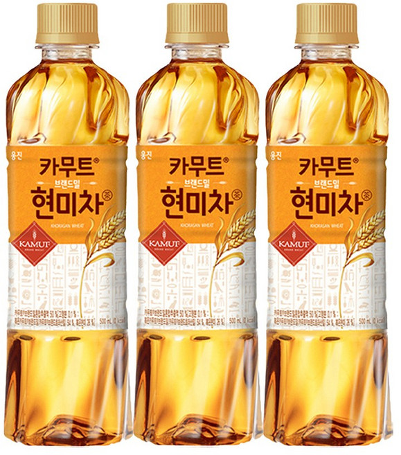 PB 웅진 카무트 현미차 500ml, 3개