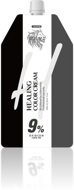 브라코스트 힐링 멀티 컬러 산화제 9% 1000ml (크림타입) 염색 염모제 탈색, 1개