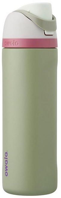 Owala FreeSip 스포츠 여행 및 학교용 빨대 포함 단열 스테인리스 스틸 물병 BPA 프리 스포츠 1.2L(40온스) 본야드 144808, 멀티