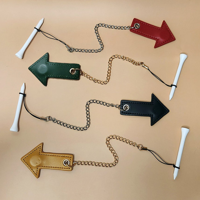 가죽 자석 화살표 티걸이 에이밍, 블랙, 1개