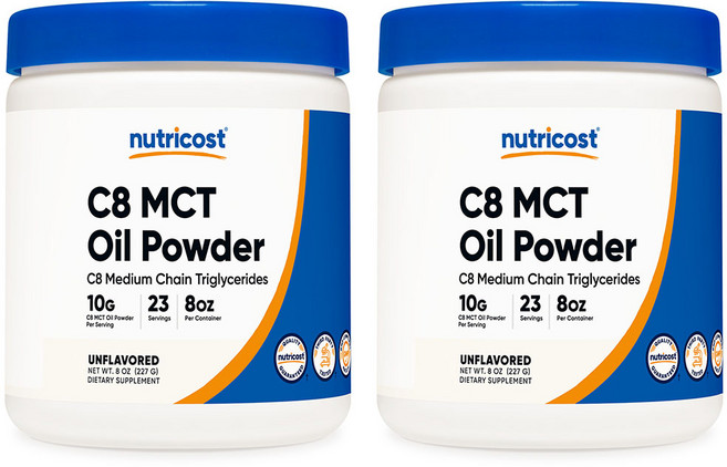 뉴트리코스트 C8 MCT 오일 파우더 8oz 무맛, 1개, 227g