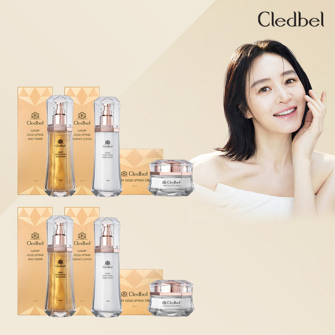 끌레드벨 콜라겐리프팅 기초세트 기본(스킨+로션+크림 각 2개씩), 1세트