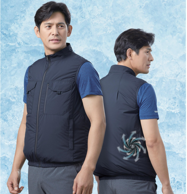 지벤 ZB-V2222 조끼 선풍기조끼 + 선풍기 쿨링팬 + 아이스팩 ( 배터리는 개별 구매 ) 지벤 선풍기 조끼