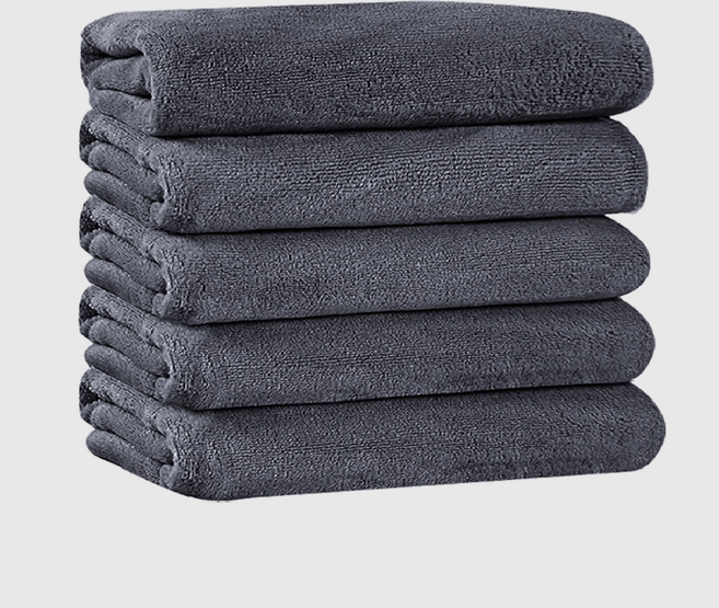 연화삼월 수건 독일 5성급 수건 10장 호텔 수건 40수 세면 타올 먼지없는 수건 수건 5개 OEKO-TEX 알러지/진드기방지 항균인증, 다크그레이