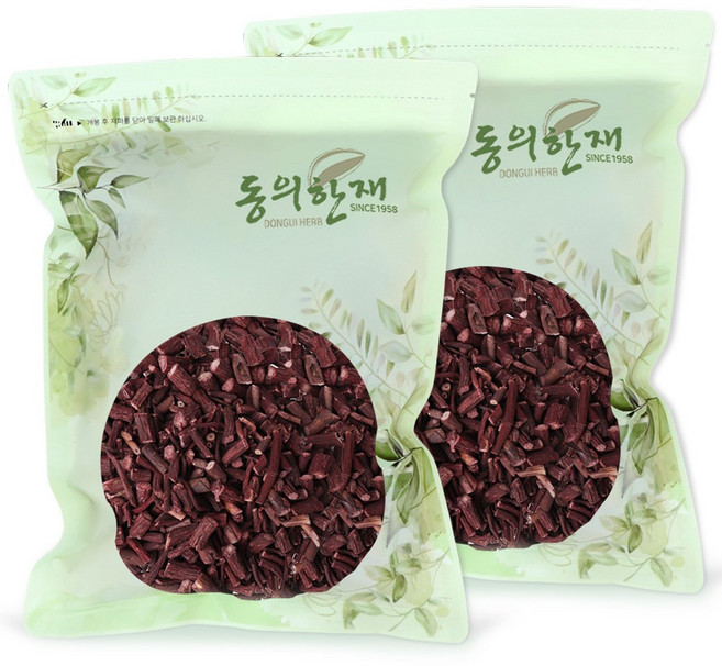 동의한재 중국산 자초 지치 뿌리, 500g, 2개