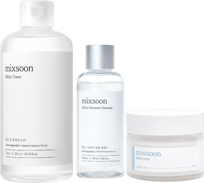 믹순 비피다 라인 베스트 3종 세트 토너 300ml 에센스 100ml 크림 50ml, 믹순 비피다 라인 베스트 3종 세트 토너 300ml 에, 1