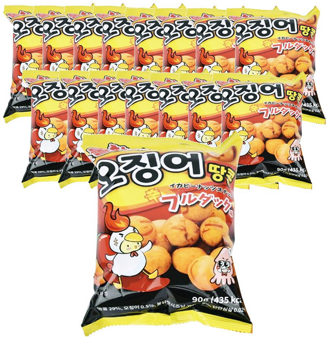돈키호테 불닭맛 오징어땅콩 매운맛, 16개, 90g