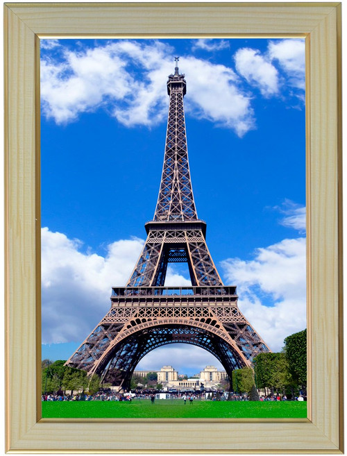 B402-5/에펠탑사진액자 A4 벽걸이액자 포토액자 프랑스파리 파리의명물 풍경화 풍경사진 풍경화그림, 에펠탑사진액자, 1개