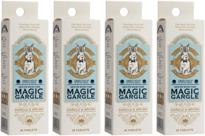 쓰리세컨즈 매직가글 아이스쿨, 15.4g, 4개